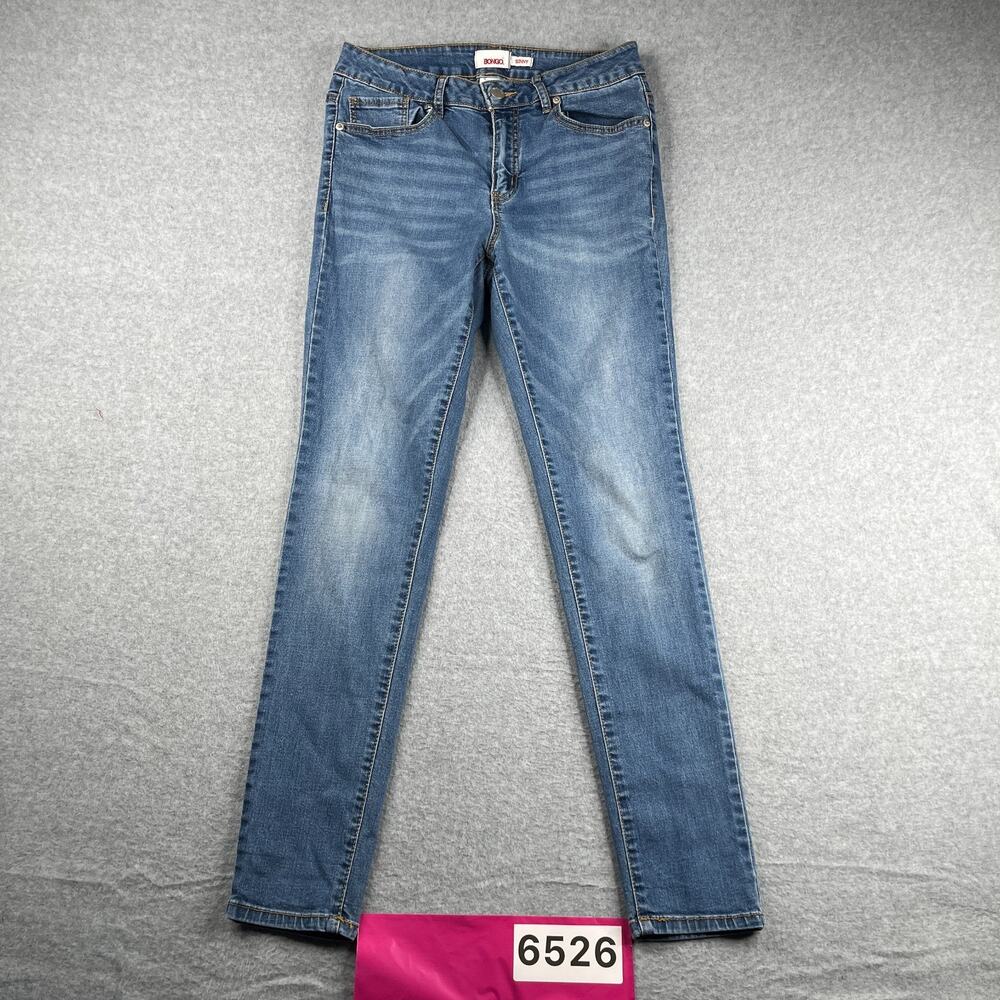Bongo Skinny Jeans Womens Size 12 Blue Distressed Casual